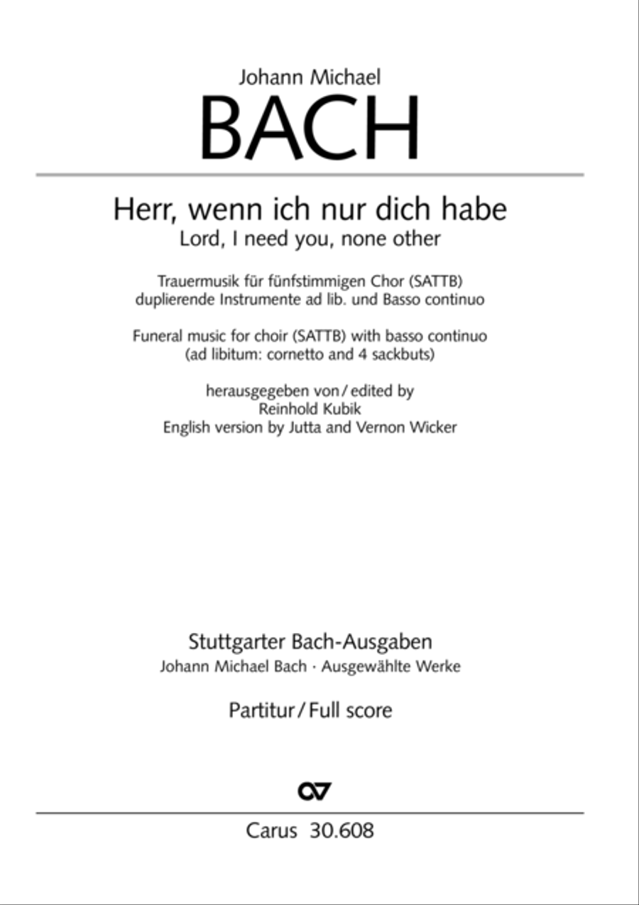 Lord, if I have thee only (Herr, wenn ich nur dich habe) SATTB scores gallery preview page 2