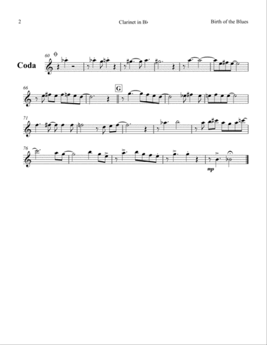 The Birth Of The Blues Large Ensemble scores gallery preview page 6