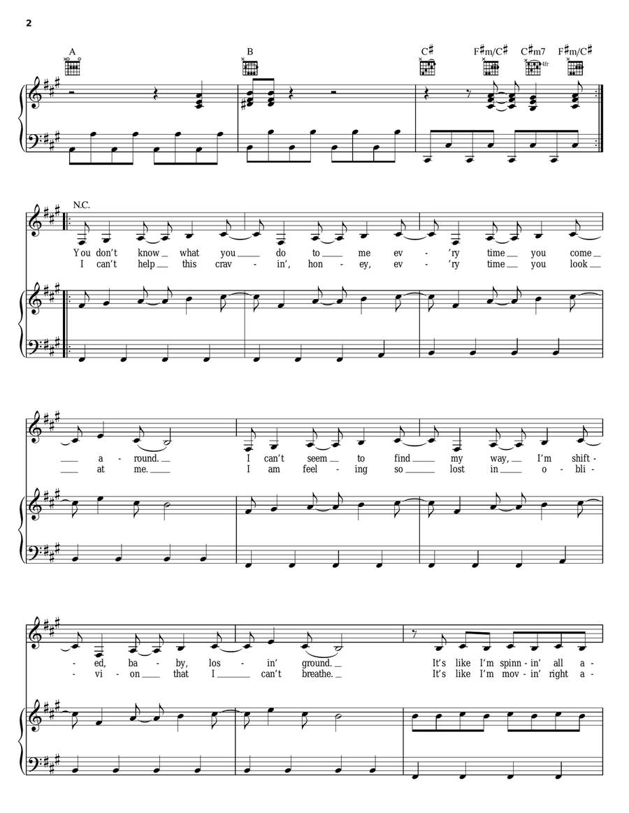You Spin Me Round (Like A Record) Piano, Vocal, Guitar scores gallery preview page 2