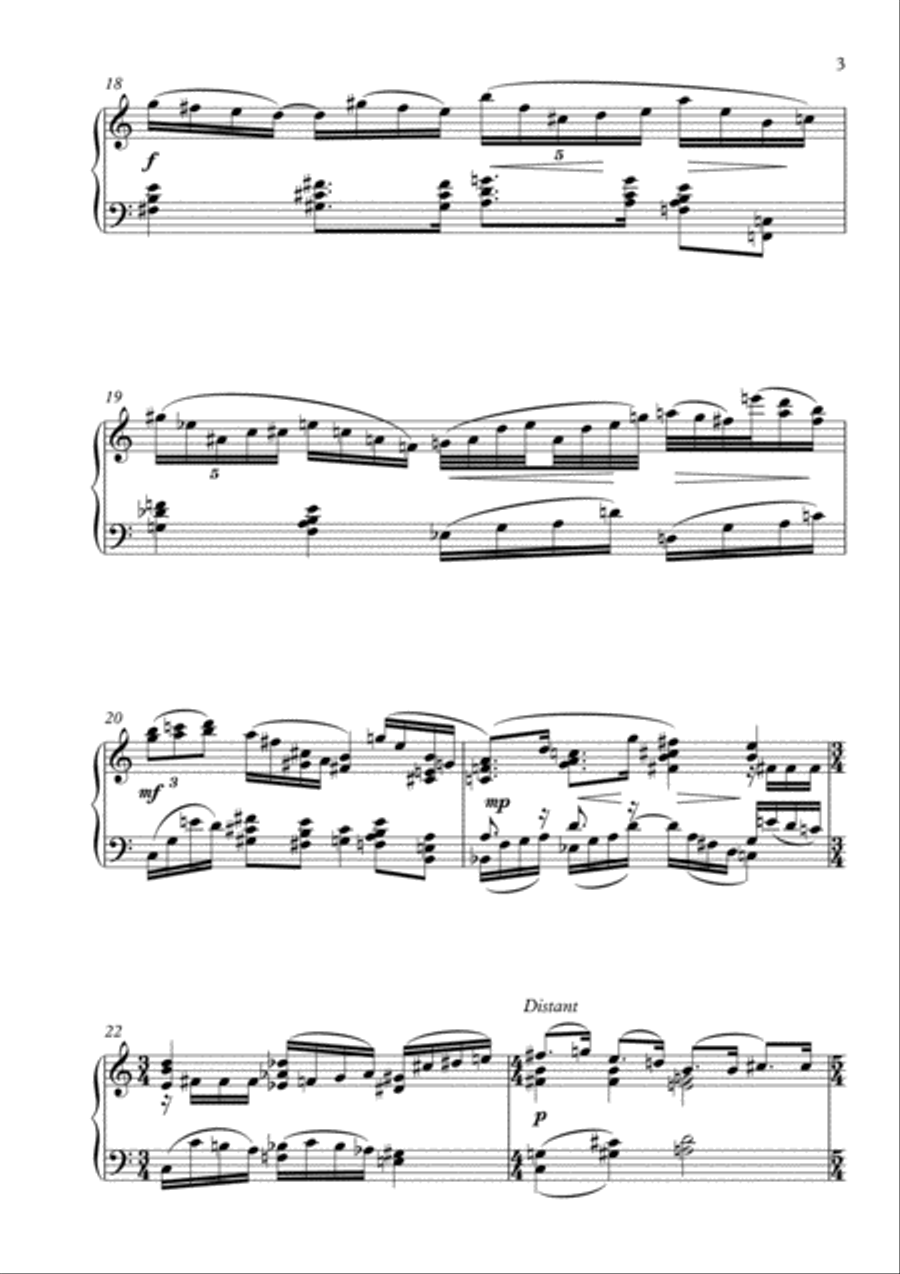 Piano Sonata No.3 Small Ensemble scores gallery preview page 3