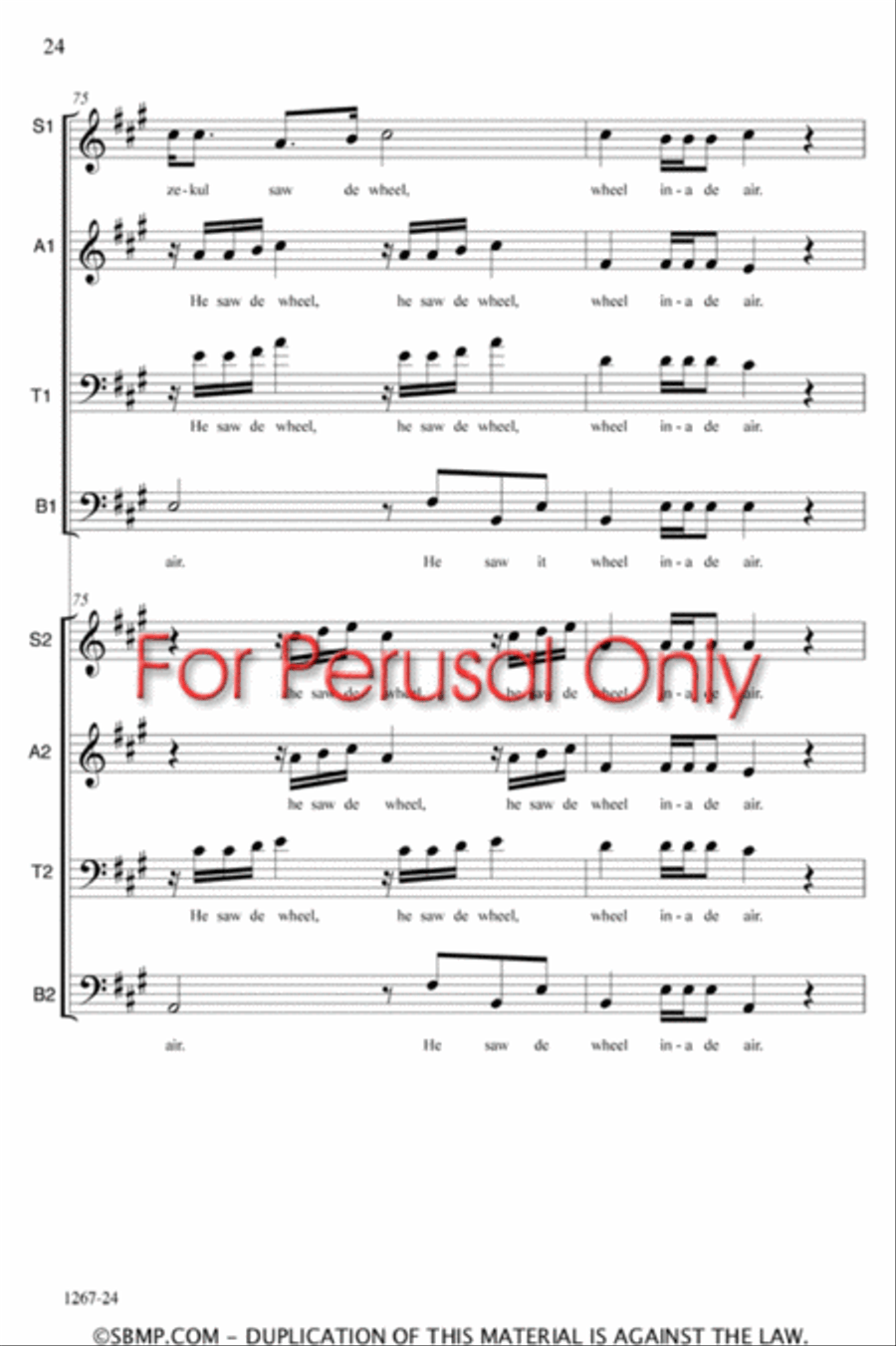 Ezekiel - SATB Double Choir Octavo 4-Part scores gallery preview page 24