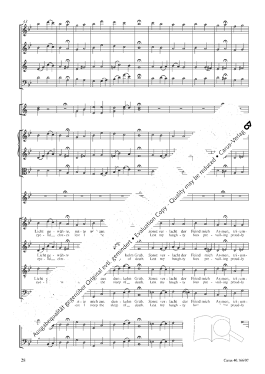 Hymn; Three sacred songs; fugue (Hymne; Drei geistliche Lieder und Fuge) Orchestra scores gallery preview page 29