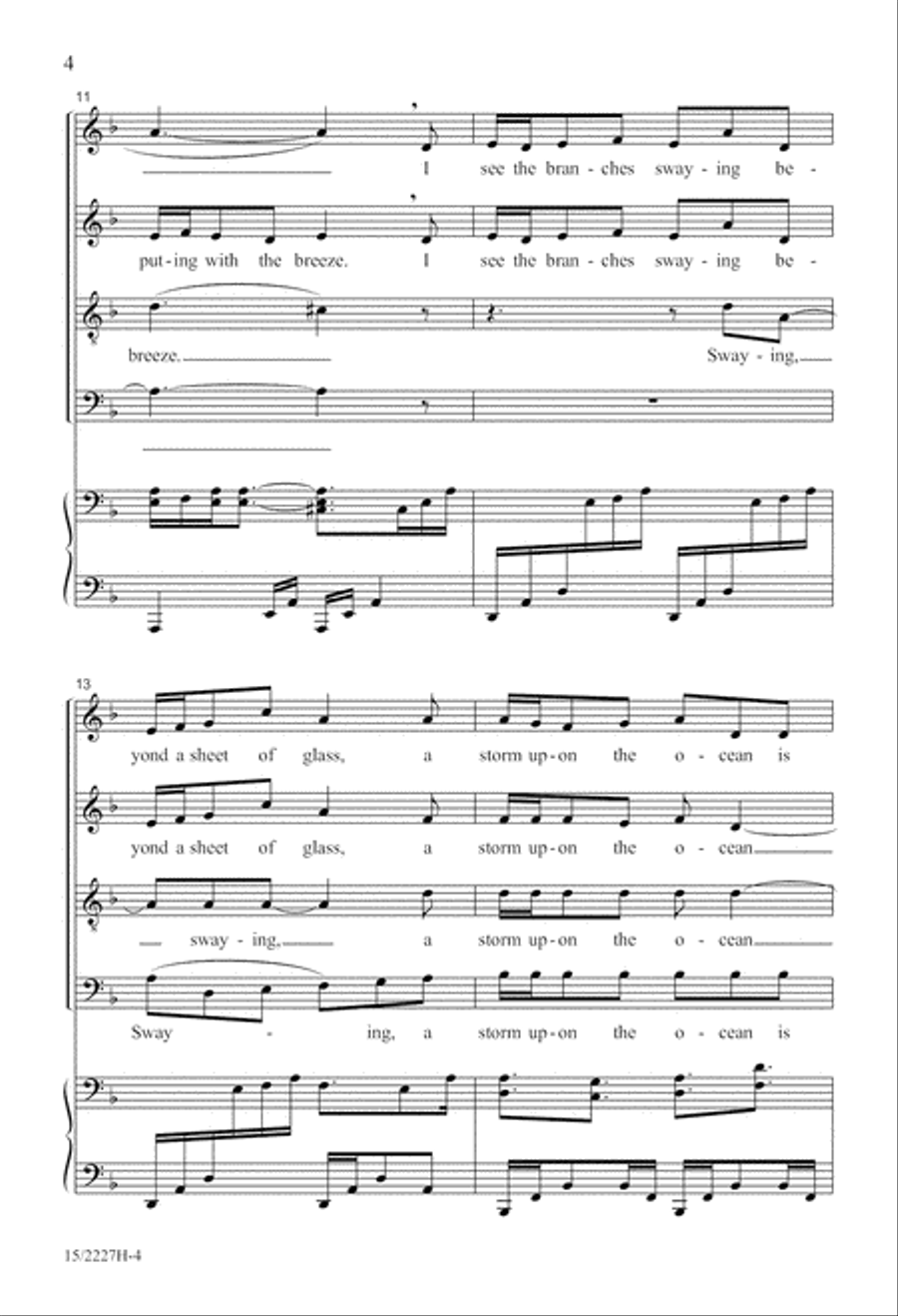 Angel Breathing Out Angel Breathing Out 4-Part scores gallery preview page 5