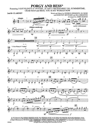 Porgy and Bess® (Medley): 2nd B-flat Clarinet