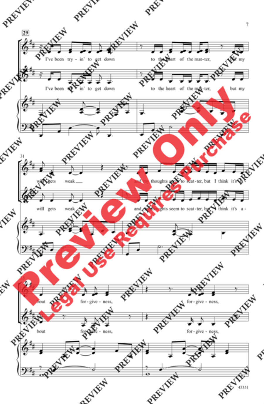 The Heart of the Matter Women's Choir scores gallery preview page 6