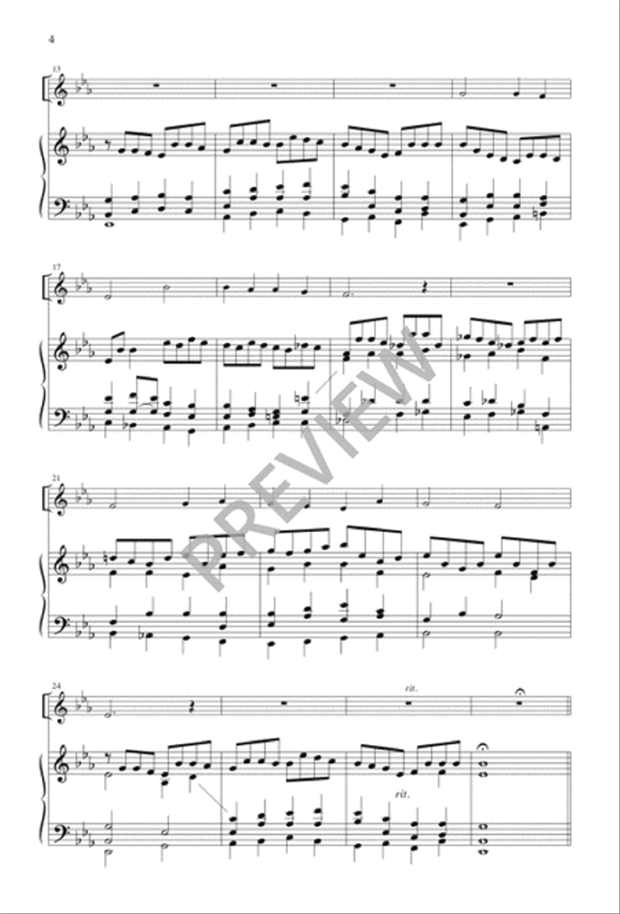 Abide with Me Abide with Me 4-Part scores gallery preview page 4