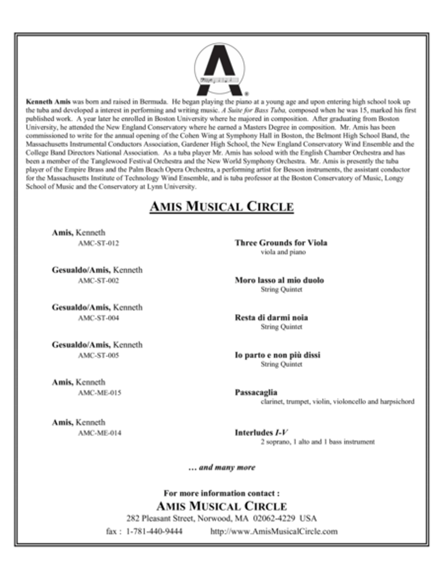 Beltà poi che t’assenti (for string quintet) String Quintet scores gallery preview page 6