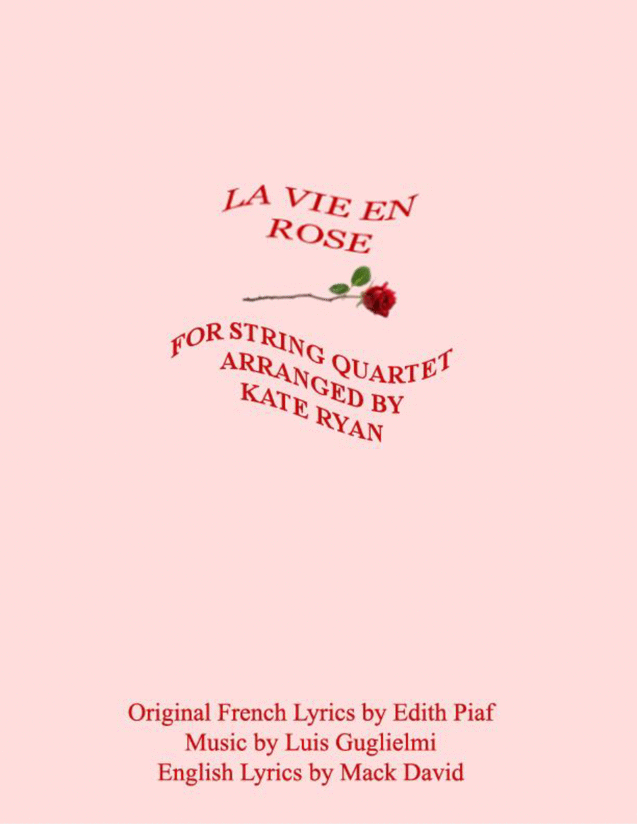 La Vie En Rose La Vie En Rose String Quartet scores gallery preview page 1