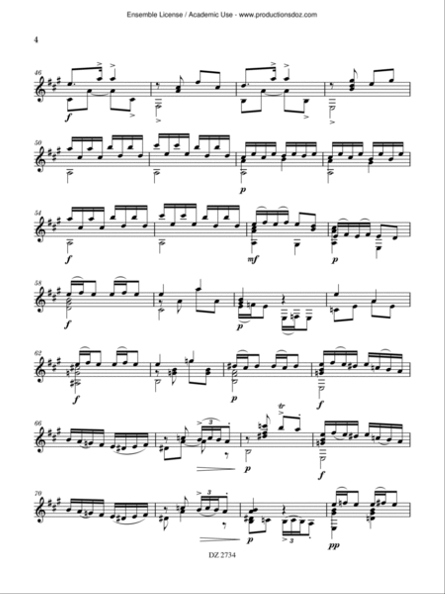 Rondo Schubertino Classical Guitar scores gallery preview page 4