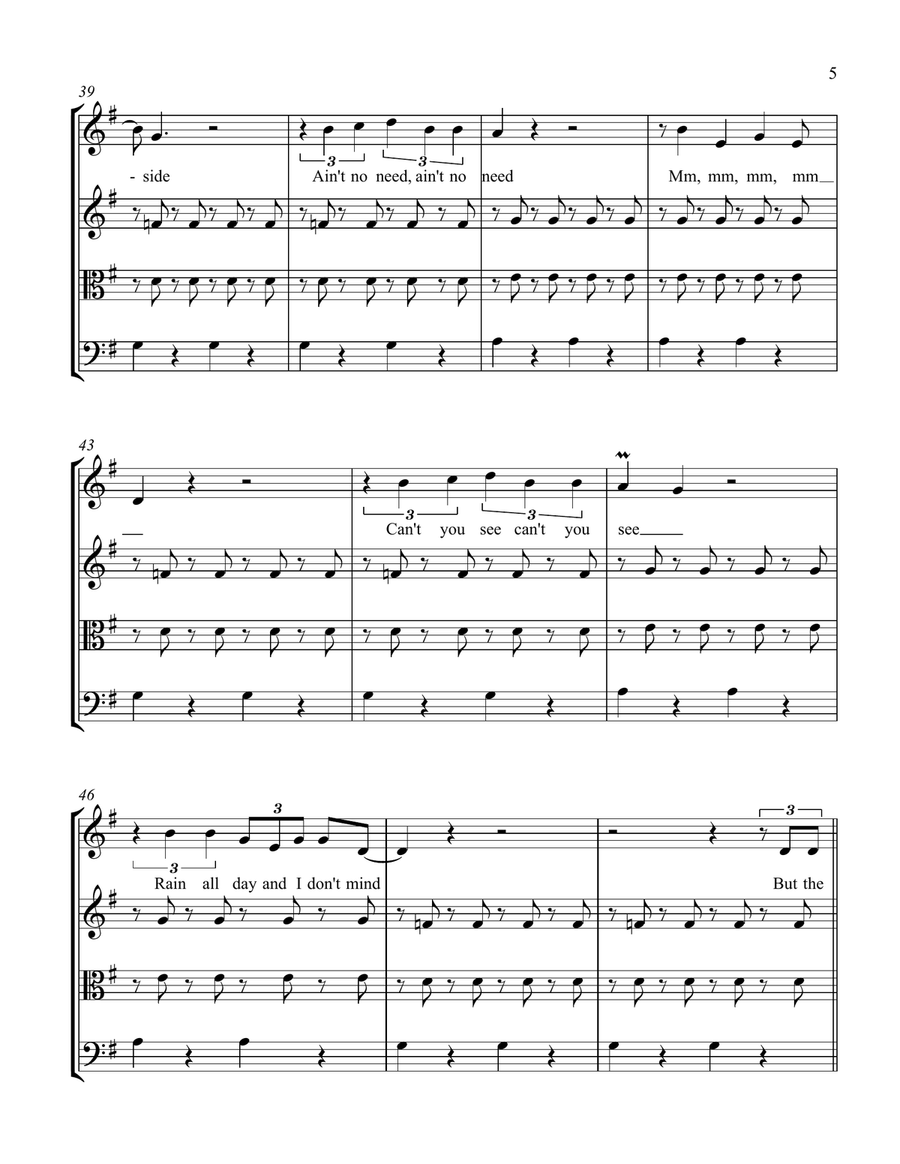 Banana Pancakes String Quartet scores gallery preview page 5