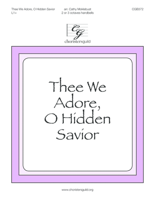 Book cover for Thee We Adore, O Hidden Savior