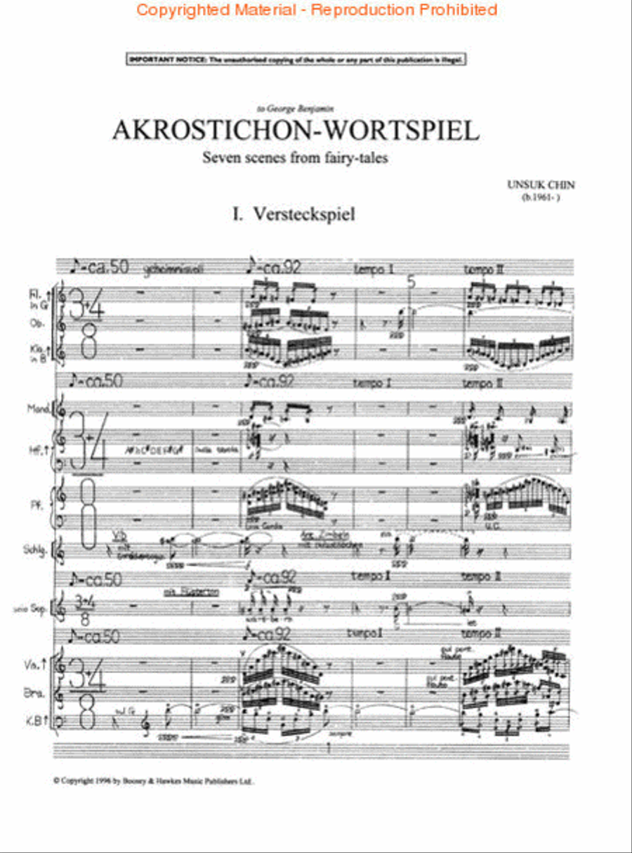 Akrostichon-Wortspiel Orchestra scores gallery preview page 2
