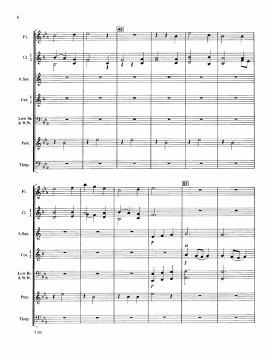 Wildwind Overture: Score Concert Band scores gallery preview page 6
