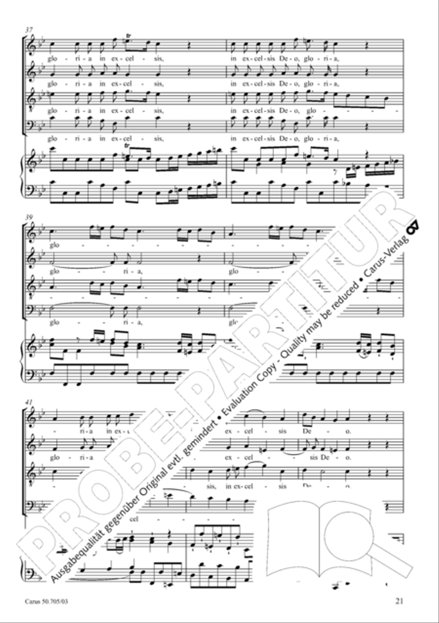 Missa in g. Hasse-Werkausgabe IV/3 4-Part scores gallery preview page 30