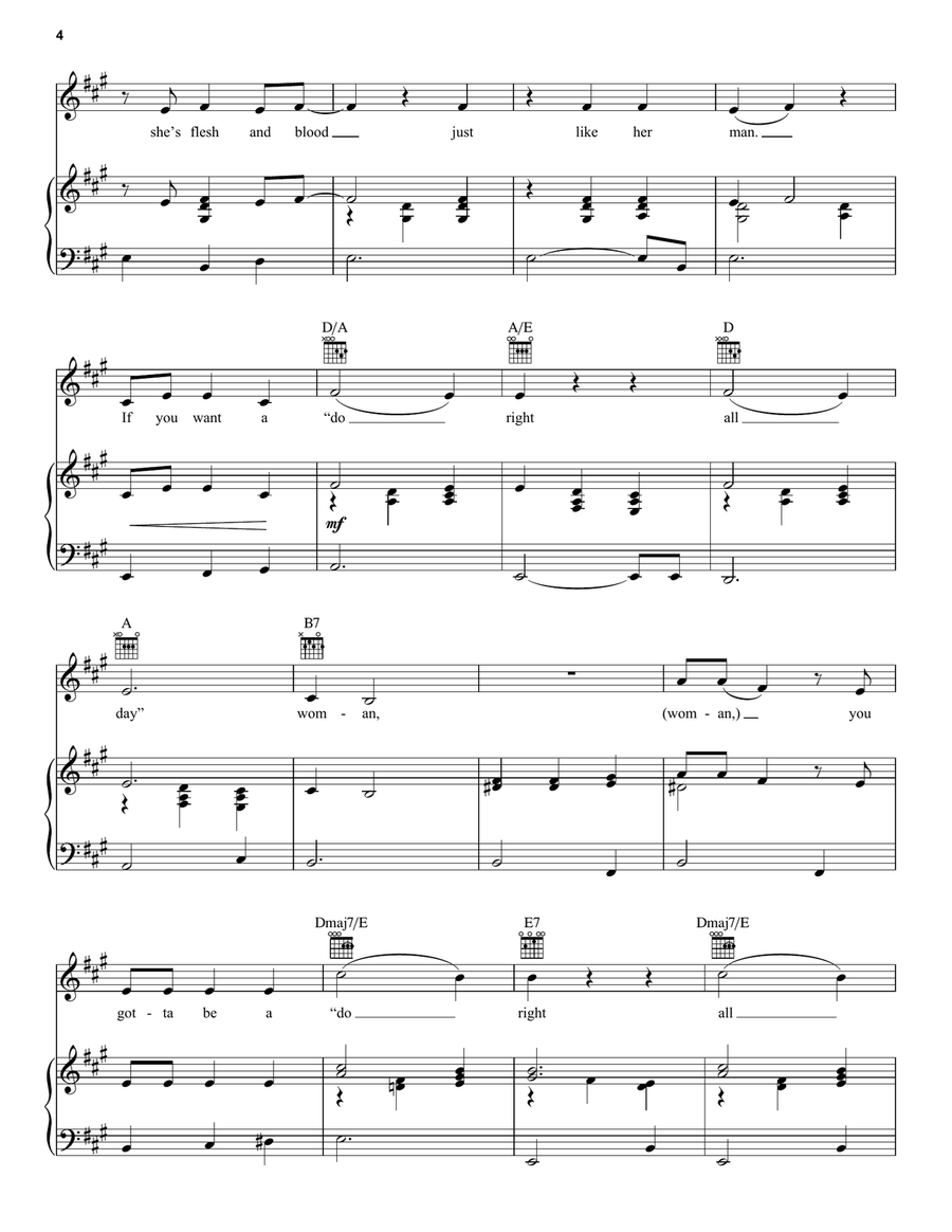 Do Right Woman Do Right Man Acoustic Guitar scores gallery preview page 4