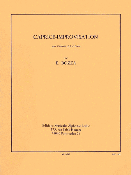 Caprice-improvisation (clarinet & Piano)