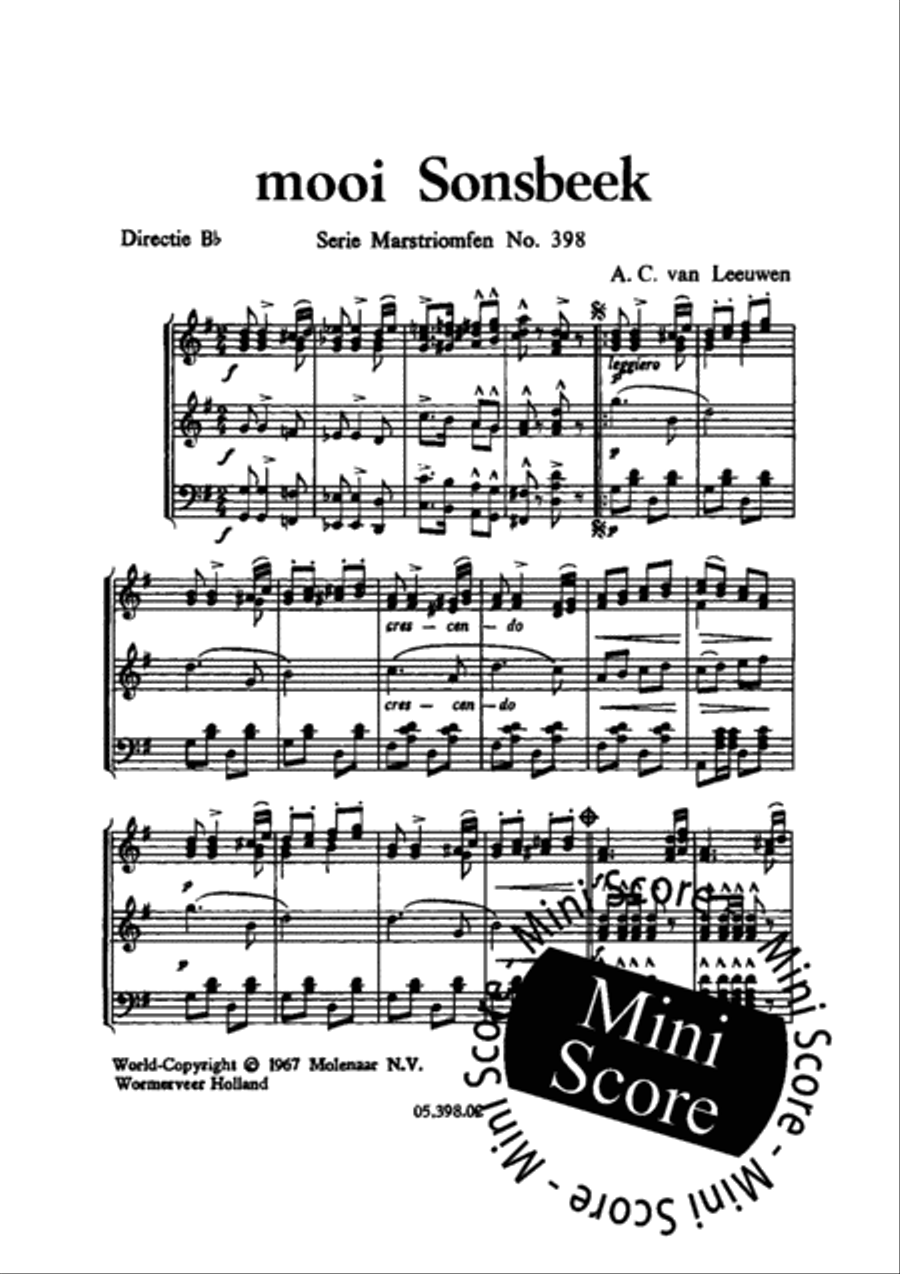 Mooi Sonsbeek Mooi Sonsbeek Concert Band scores gallery preview page 3