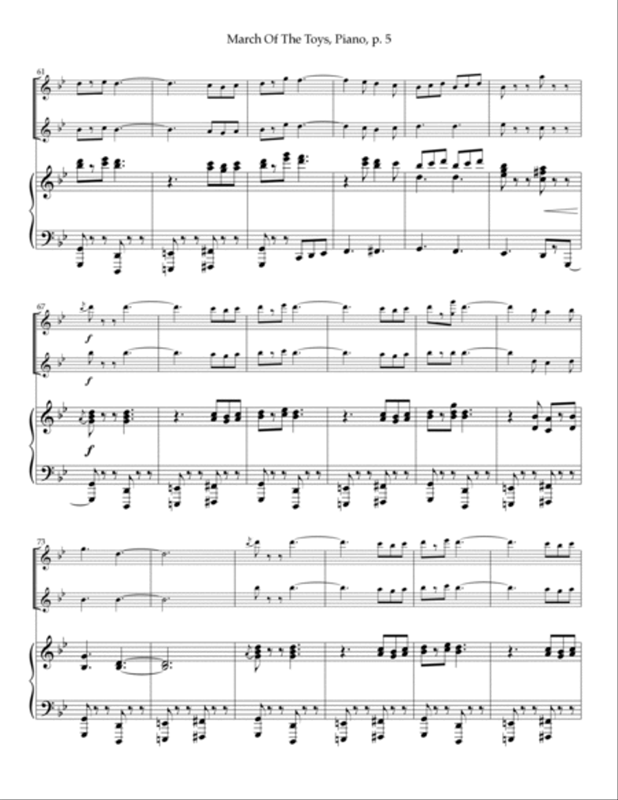 March Of The Toys Trumpet Duet scores gallery preview page 5