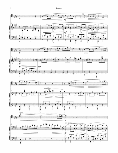 Pavane, Op. 50 for Trombone & Piano
