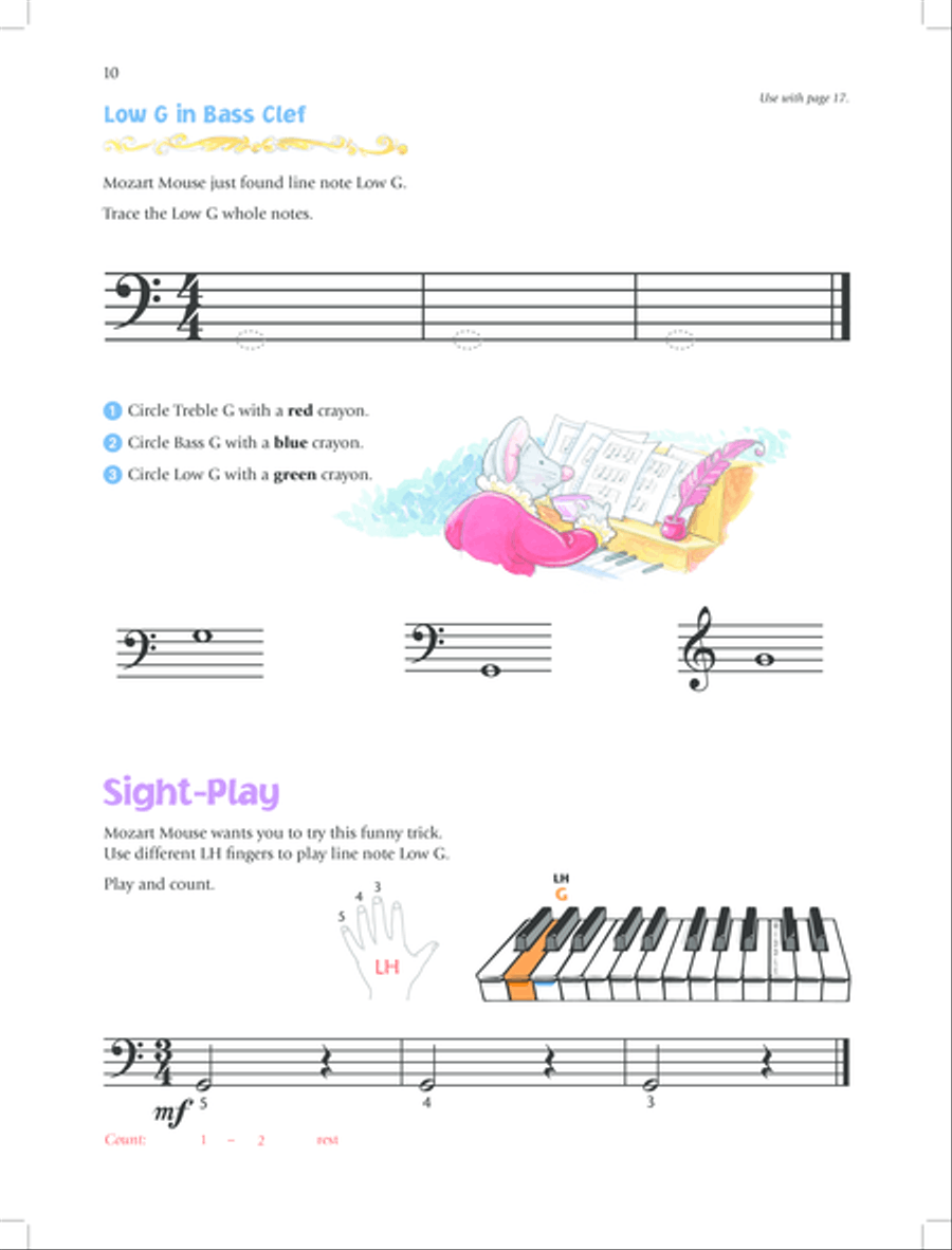 Music for Little Mozarts Notespeller & Sight-Play Book, Book 4 Piano Method scores gallery preview page 13