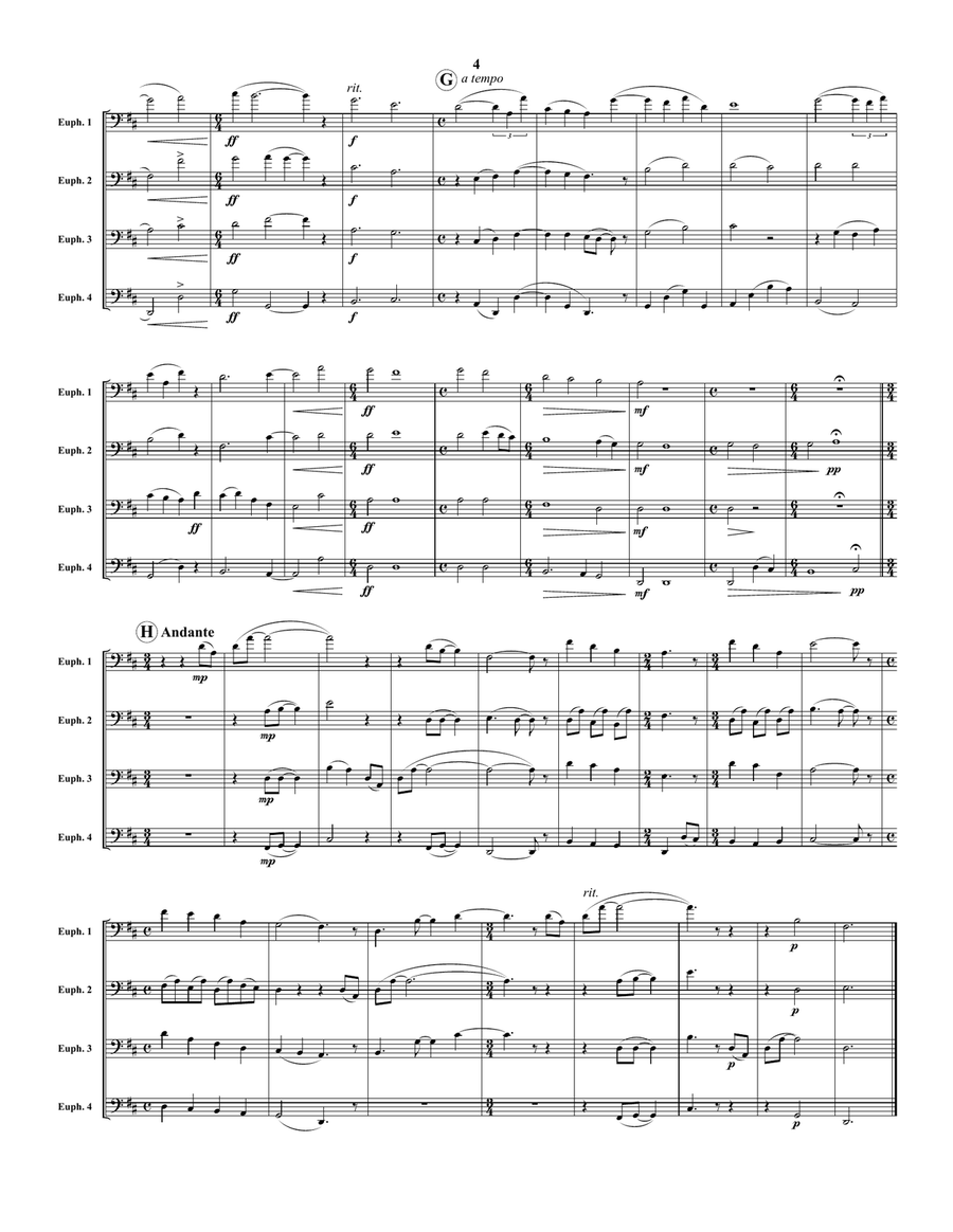 Psalm Euphonium Quartet - Digital Sheet Music page 4