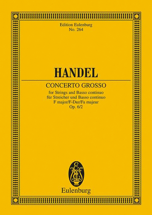 Book cover for Concerto grosso F major