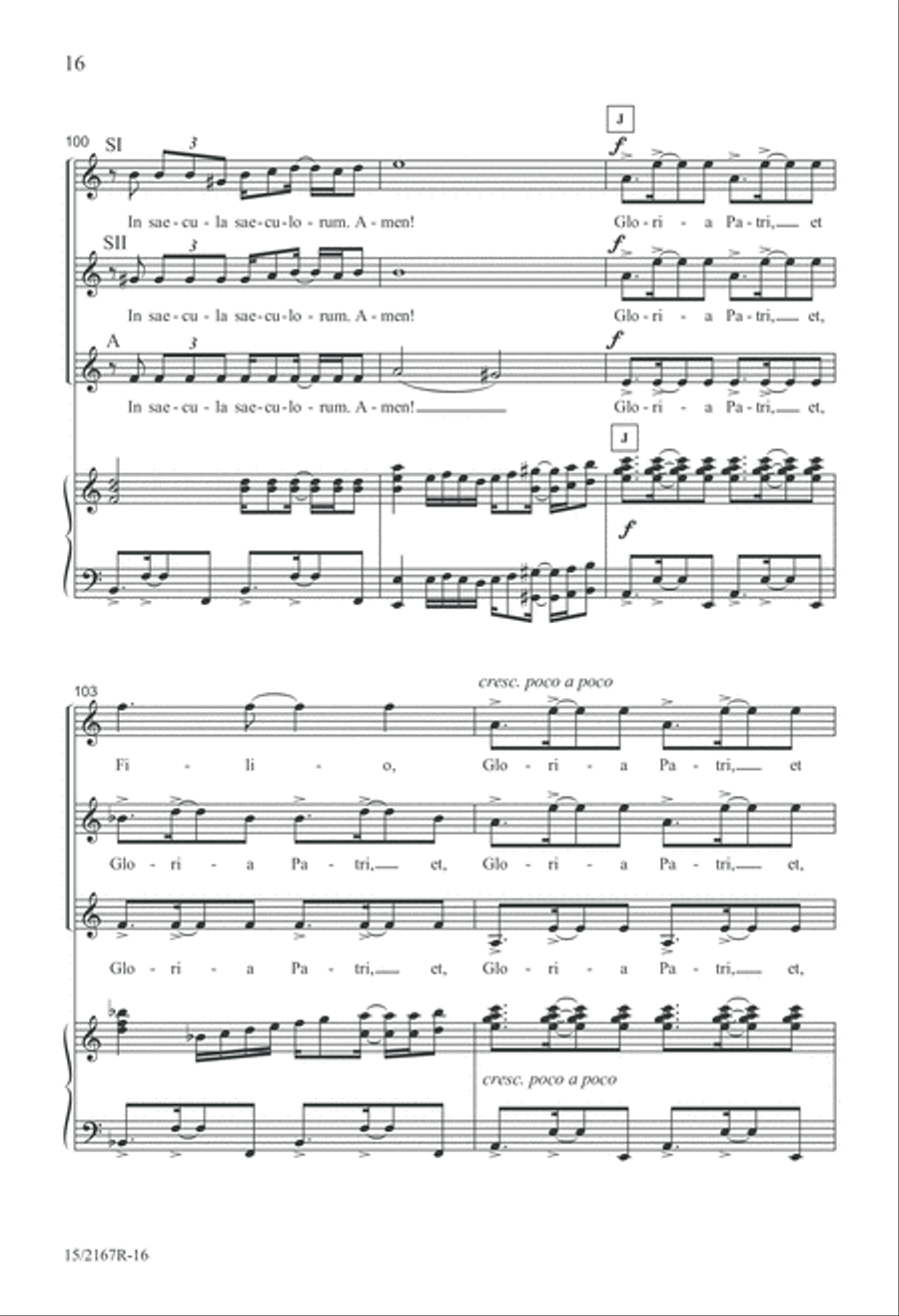 Gloria Patri SSA scores gallery preview page 16