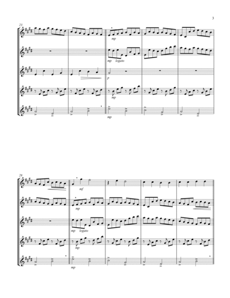 Canon in D (Pachelbel) (D) (Euphonium Quintet - Treble Clef) image number null