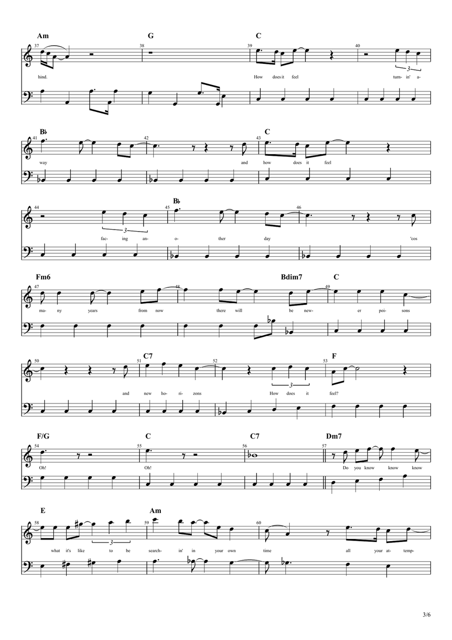 How Does It Feel Piano Solo scores gallery preview page 4