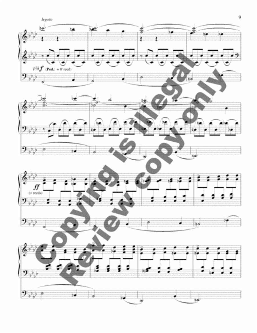 Prelude and Passacaglia Organ scores gallery preview page 7