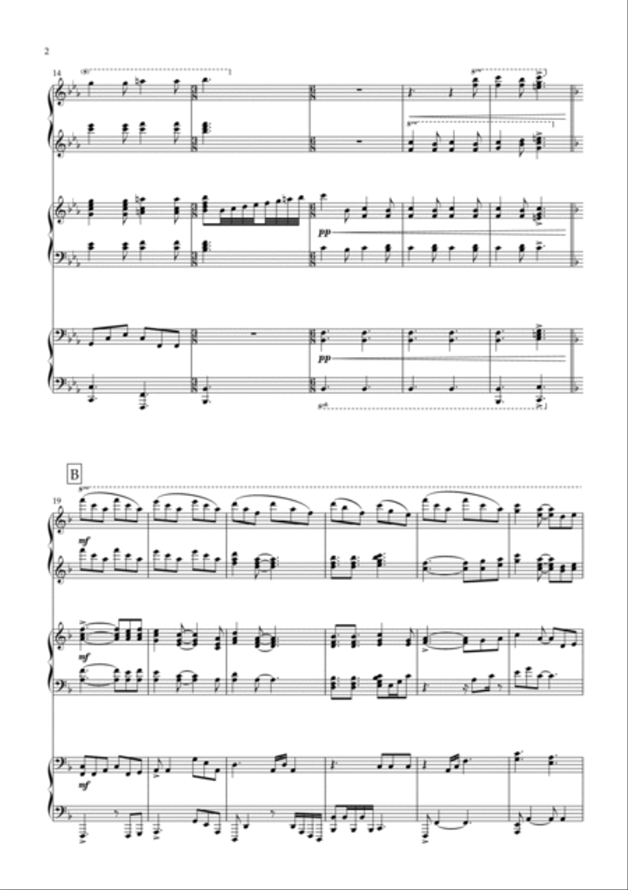 We Are The Champions Piano Duet scores gallery preview page 2