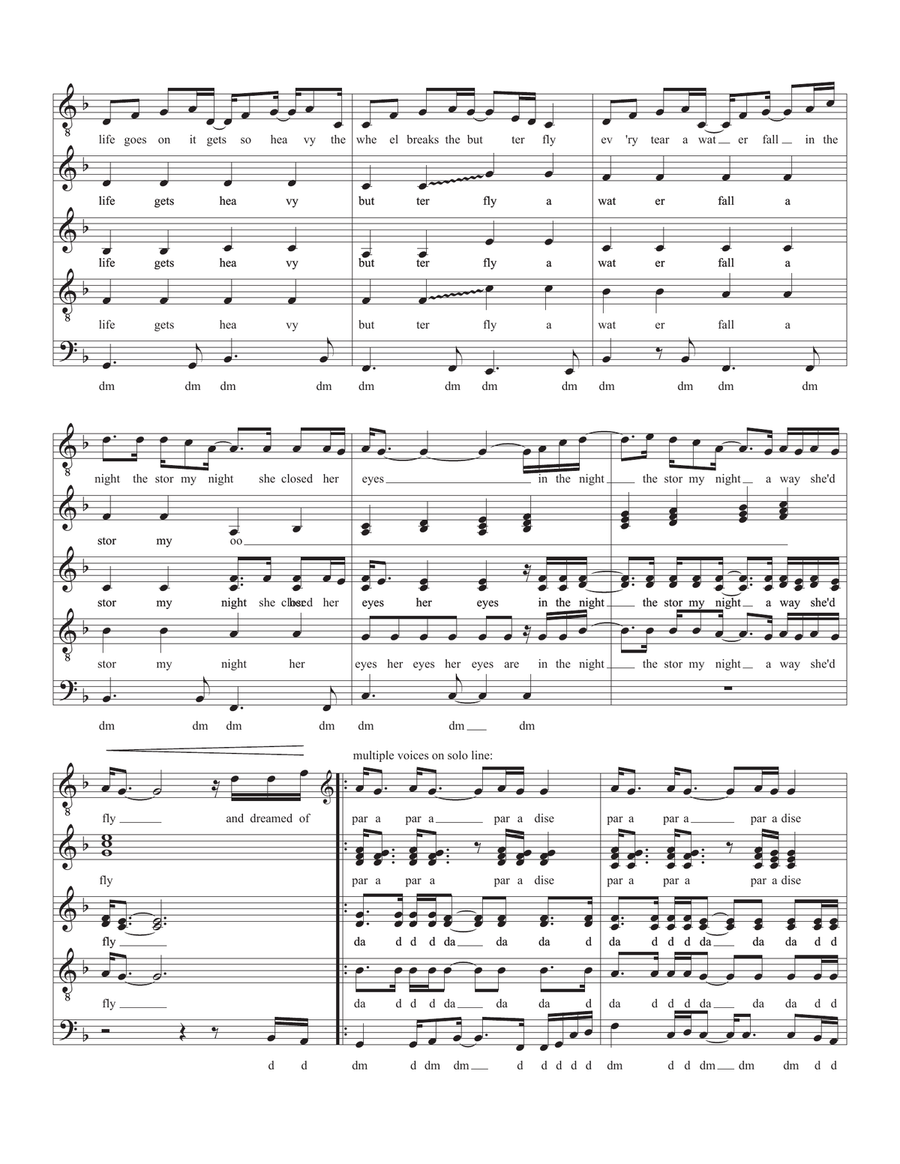 Paradise Divisi scores gallery preview page 4