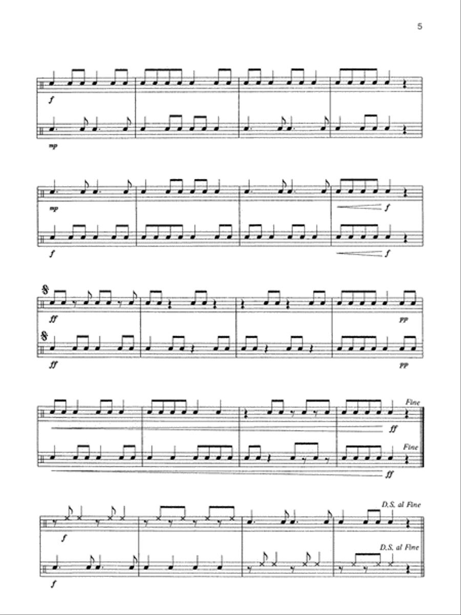 Alfred's Complete Snare Drum Duets Small Ensemble scores gallery preview page 4