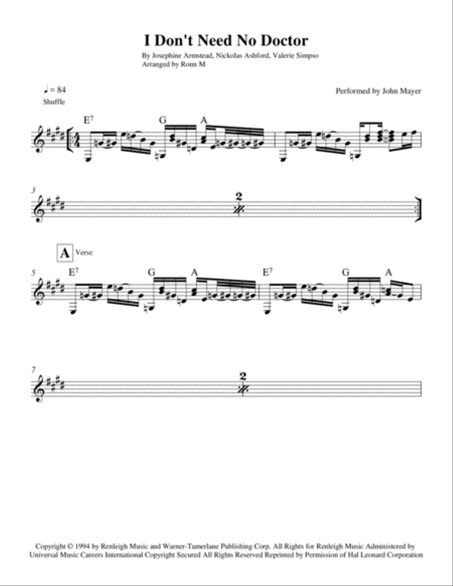 I Don't Need No Doctor I Don't Need No Doctor Small Ensemble scores gallery preview page 2