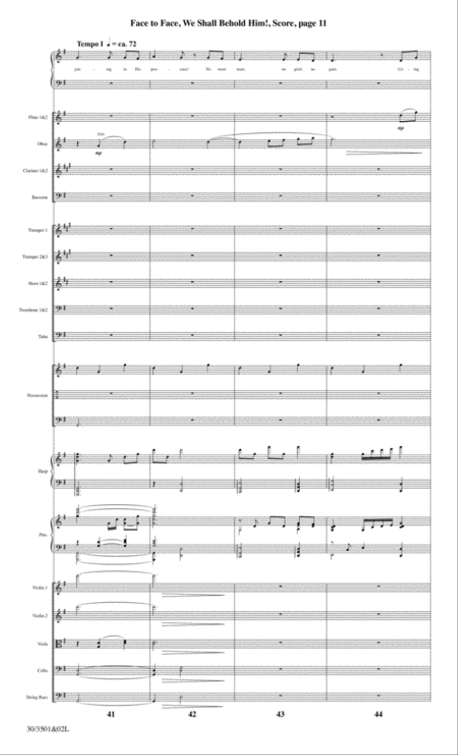 Face to Face, We Shall Behold Him! - Orchestral Score and CD with Printable Parts