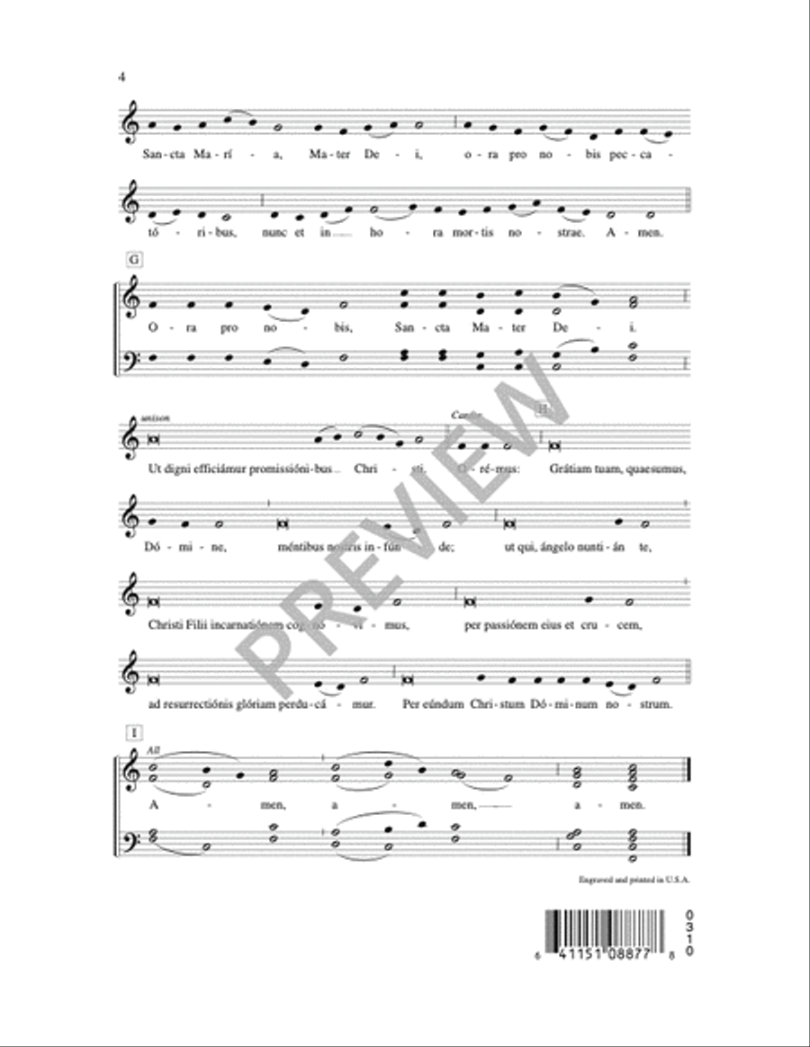 The Angelus SSAATTBB scores gallery preview page 2