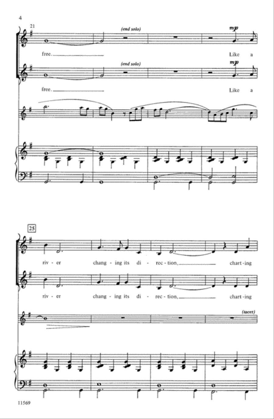 Like a River Like a River Choir scores gallery preview page 3