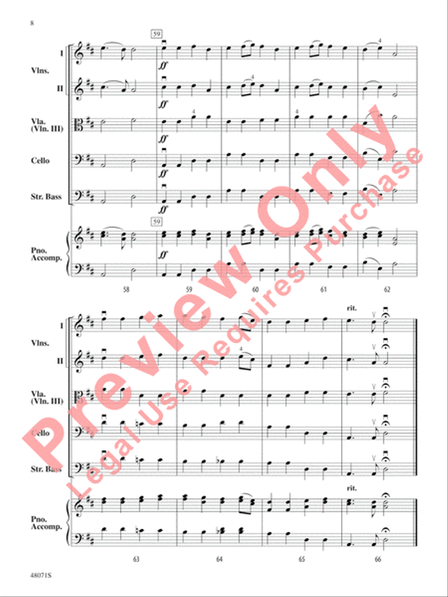 Bottom of the Ninths String Orchestra scores gallery preview page 9