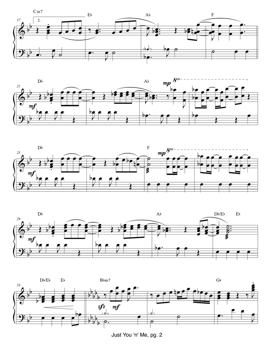 Just You 'n' Me Part scores gallery preview page 2