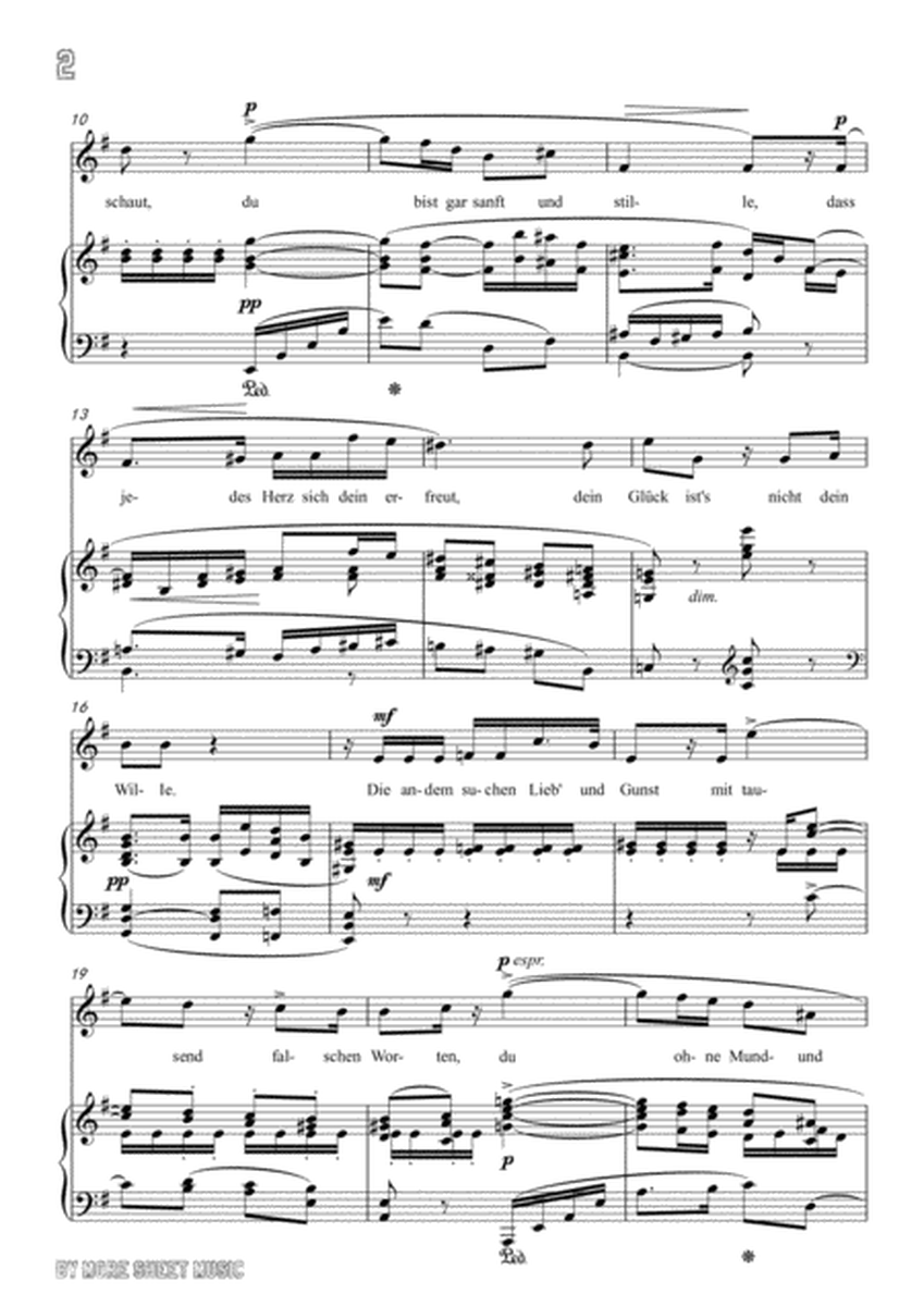 Richard Strauss-Du meines Herzens Krönelein in G Major,for voice and piano image number null
