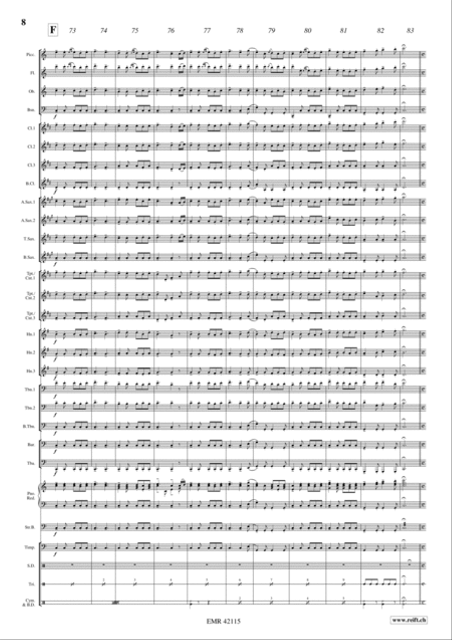 Wellington's Victory Wellington's Victory Concert Band scores gallery preview page 9