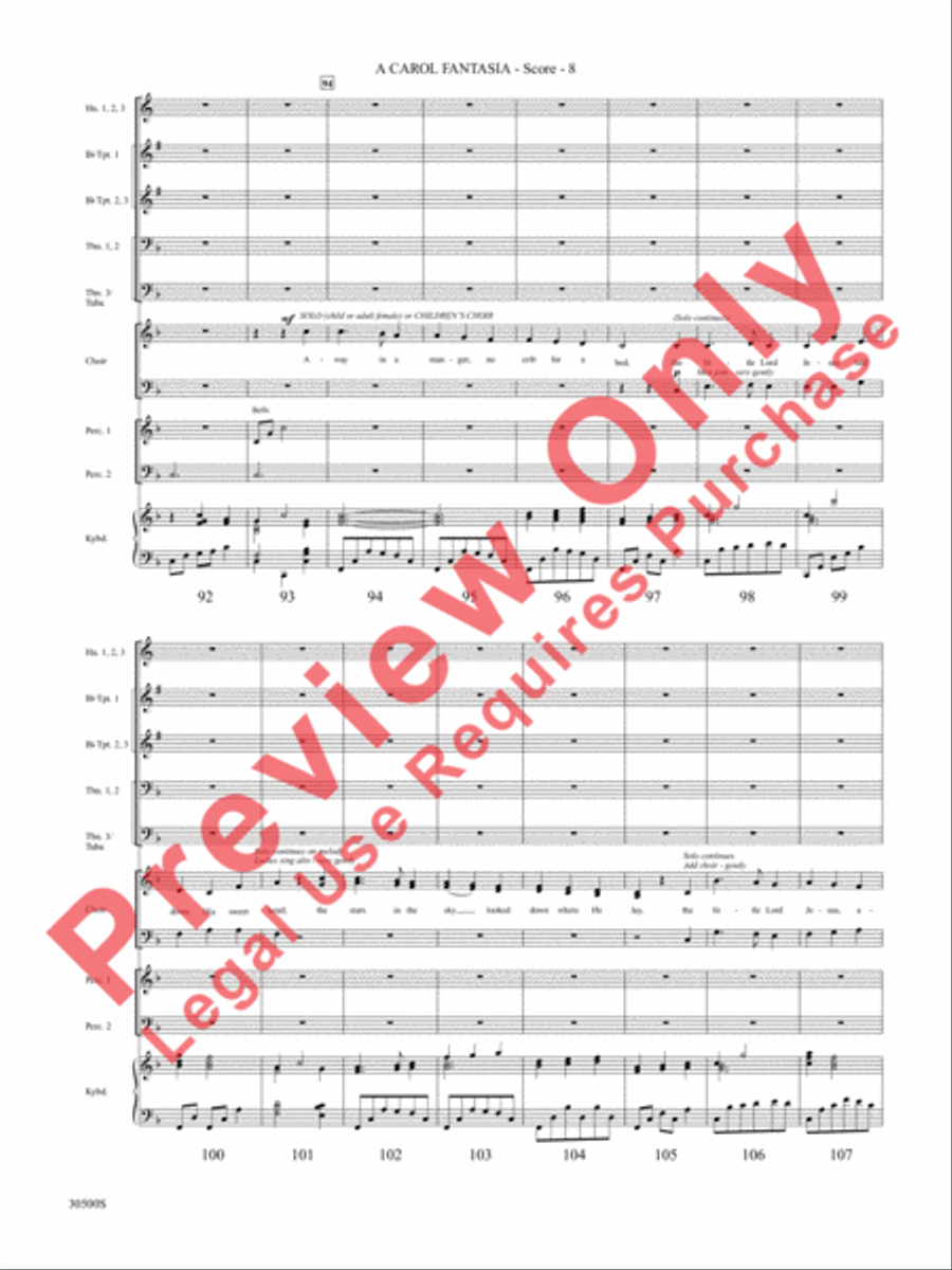 A Carol Fantasia A Carol Fantasia Choir scores gallery preview page 9
