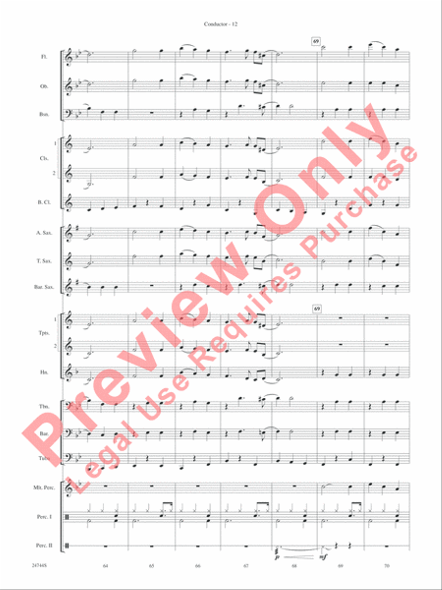 Down Home Christmas Concert Band scores gallery preview page 14