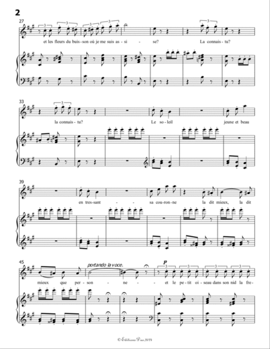 Chant de mai, by Meyerbeer, in A Major Piano, Vocal scores gallery preview page 4