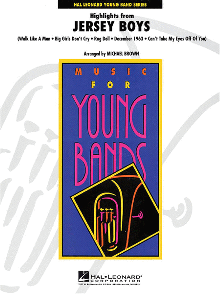 Highlights from “Jersey Boys” Concert Band scores gallery preview page 1