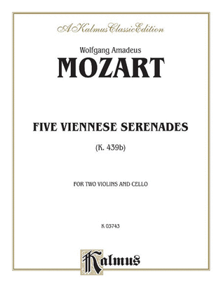 Book cover for Five Viennese Serenades K. 439b
