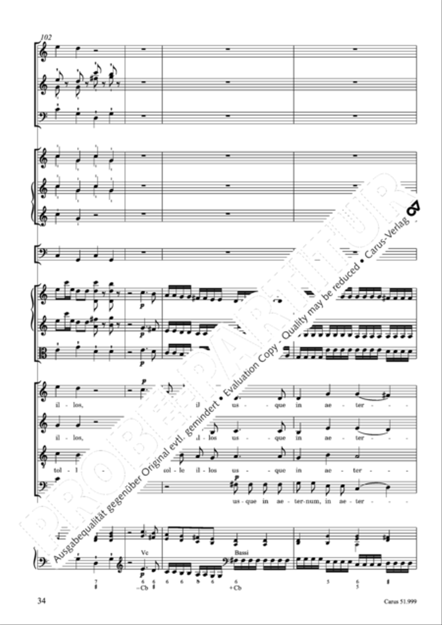 Te Deum Te Deum 4-Part scores gallery preview page 35