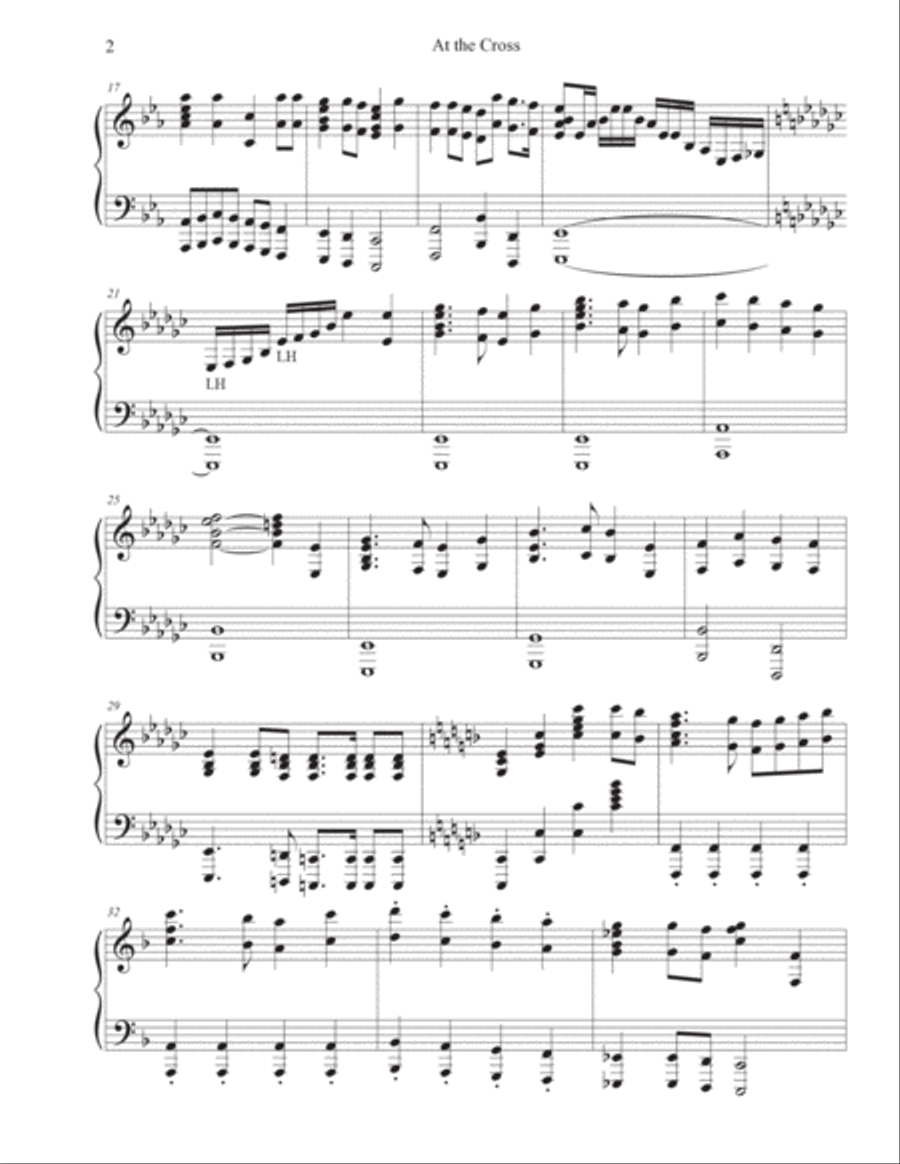 At the Cross At the Cross Piano Solo scores gallery preview page 2