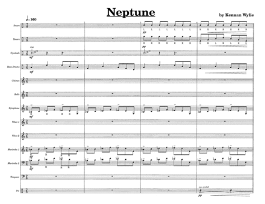 Neptune w/Tutor Tracks Percussion Ensemble scores gallery preview page 3