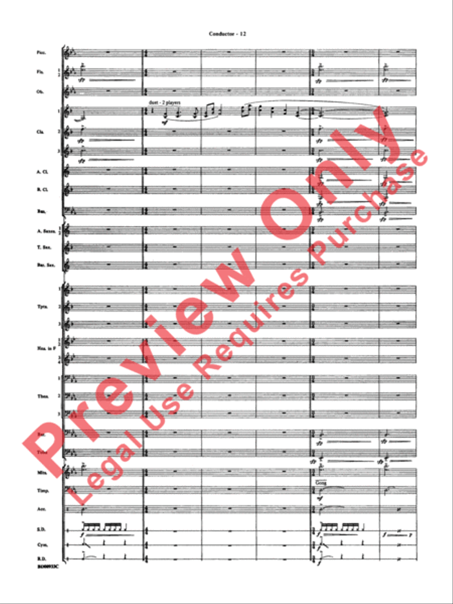 Symphonic Festival Concert Band scores gallery preview page 15